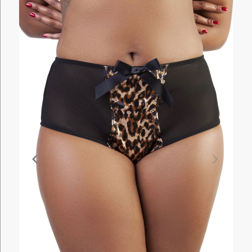 BETTIE PAGE LEOPARD STITCH HW BRIEF